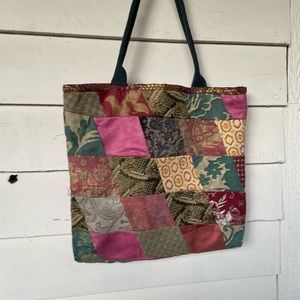 Batooli brocade Tote patchwork